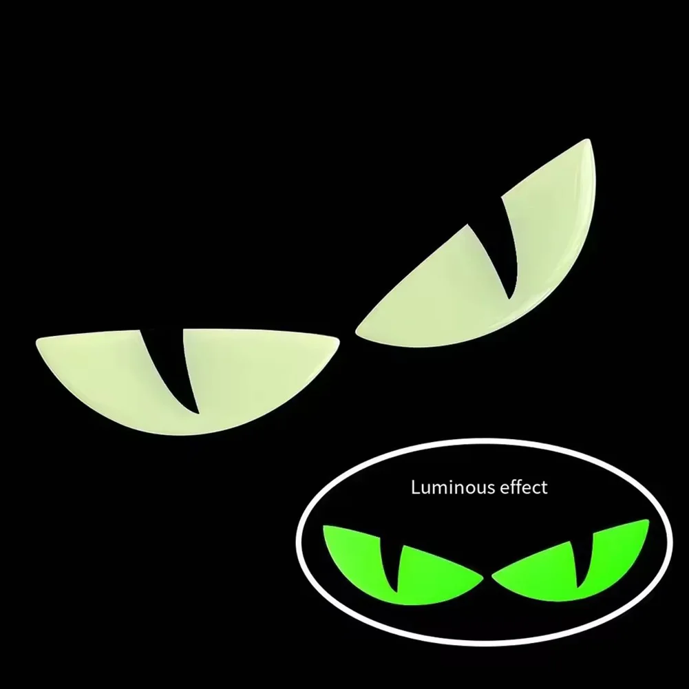3D Devil Eye Stickers Luminous 3D Reflective Devil's Eye Stickers For Cars Motorcycles Helmets Car Front Windshield Stickers