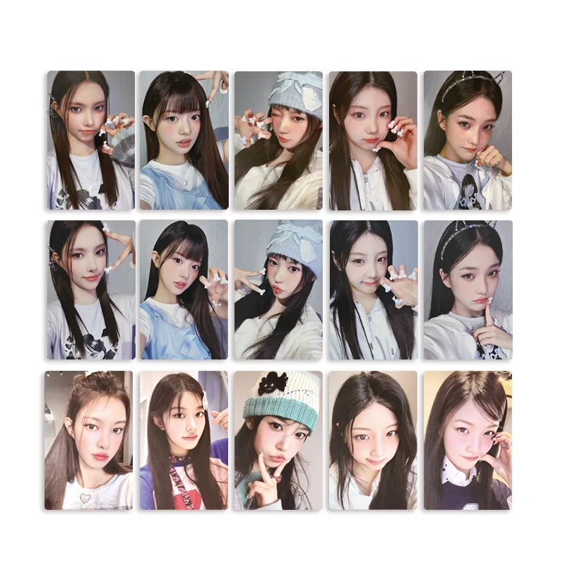 5 шт./компл. Kpop Idol Girl ILLIT новый альбом серии BOMB HD печатные фотокарточки YUNAH IROHA Lomo карты MINJU MOKA WONHEE фанаты Фото №5