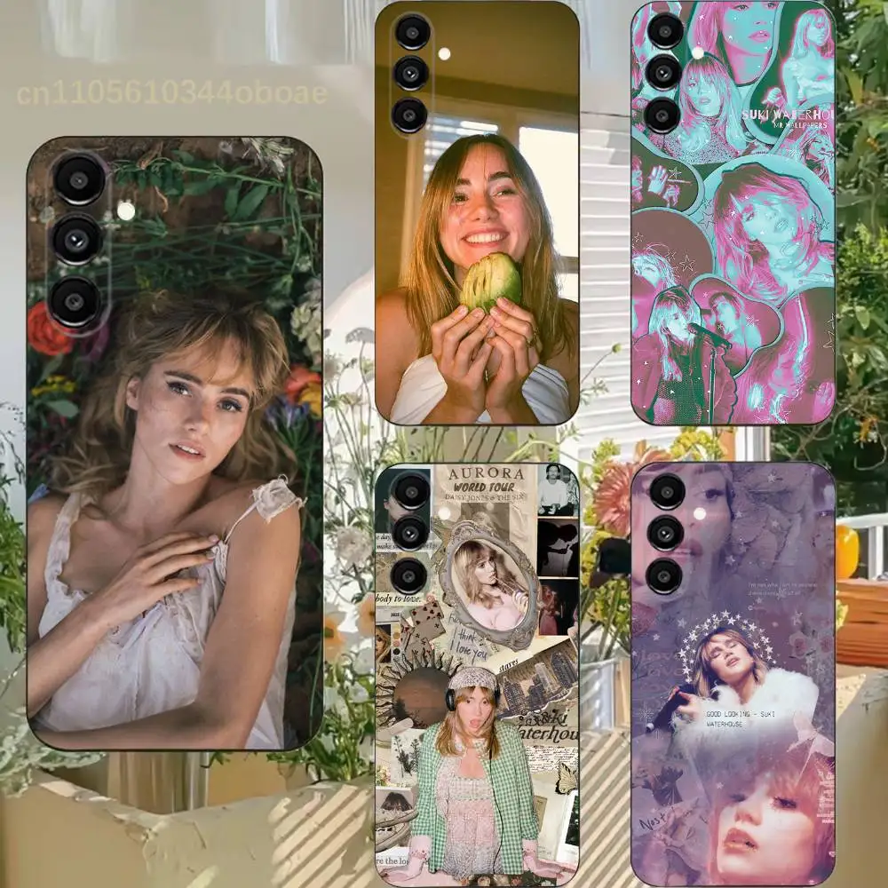 

S-Suki W-Waterhouse Phone Case For Samsung S25,24,21,22,23,20,S30,Ultra,Plus,Fe,Lite,Note,5G Black Cover