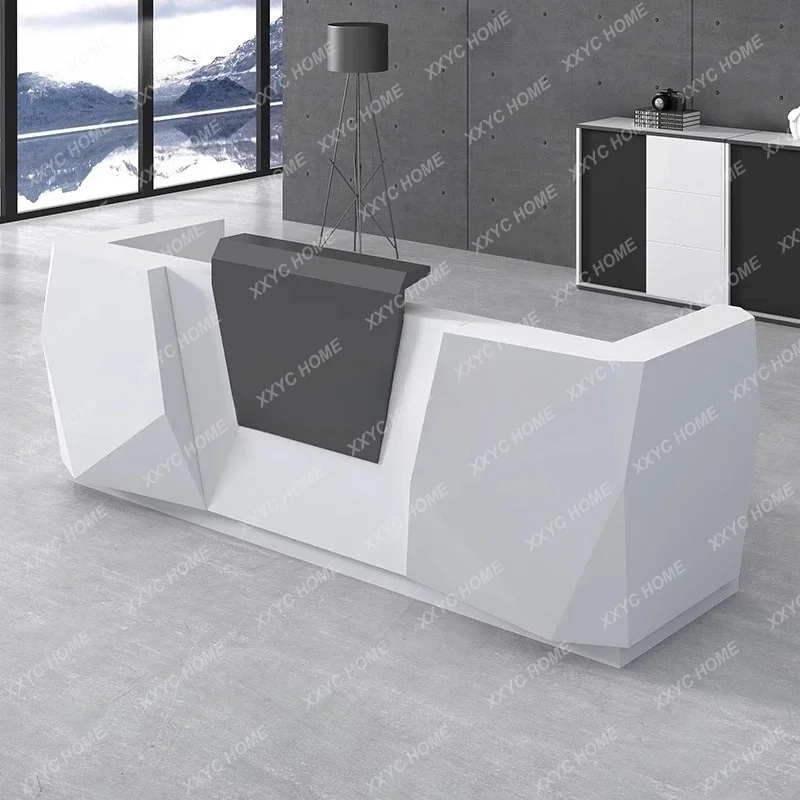 Painting company Front desk Modern simple service Bar consultation Welcome reception Special-shaped counter