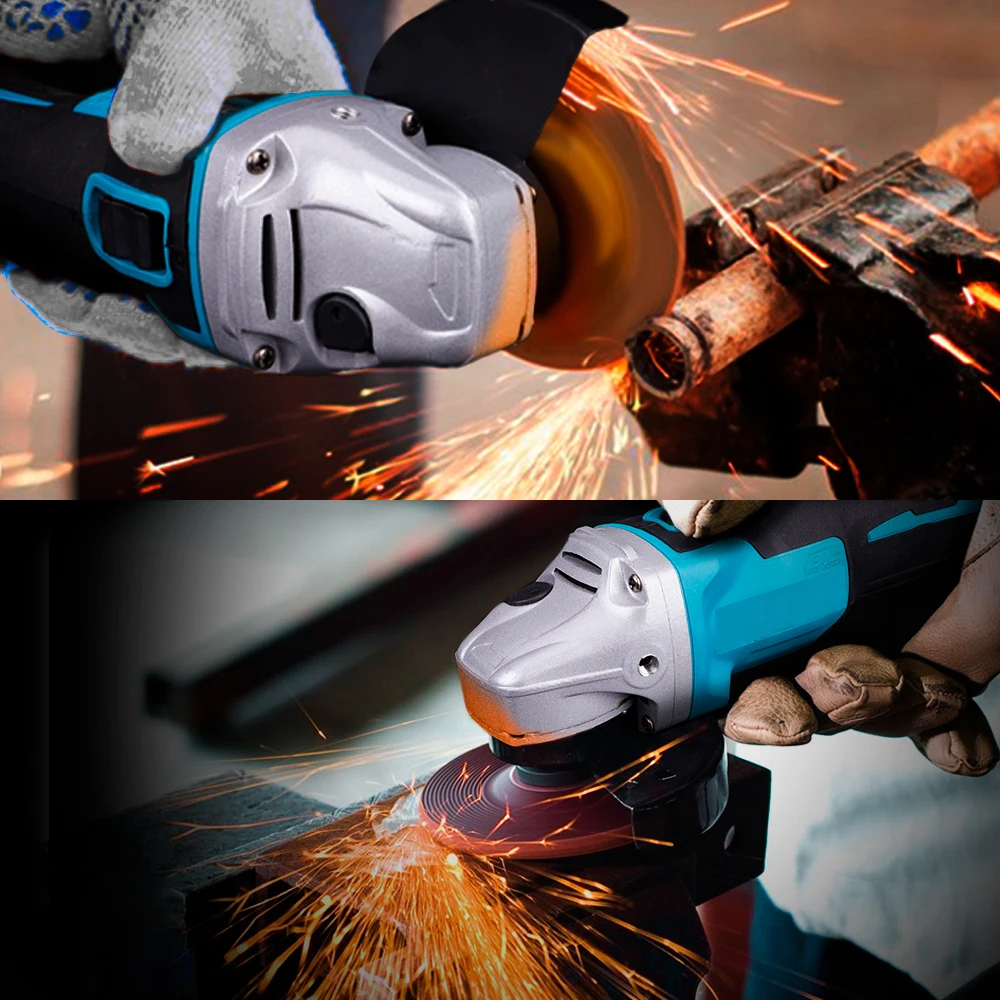 125MM M14 Brushless Impact Angle Grinder Hand Cordless Polishing Grinder Machine DIY Cutting Power Tool For Makita 18V Battery