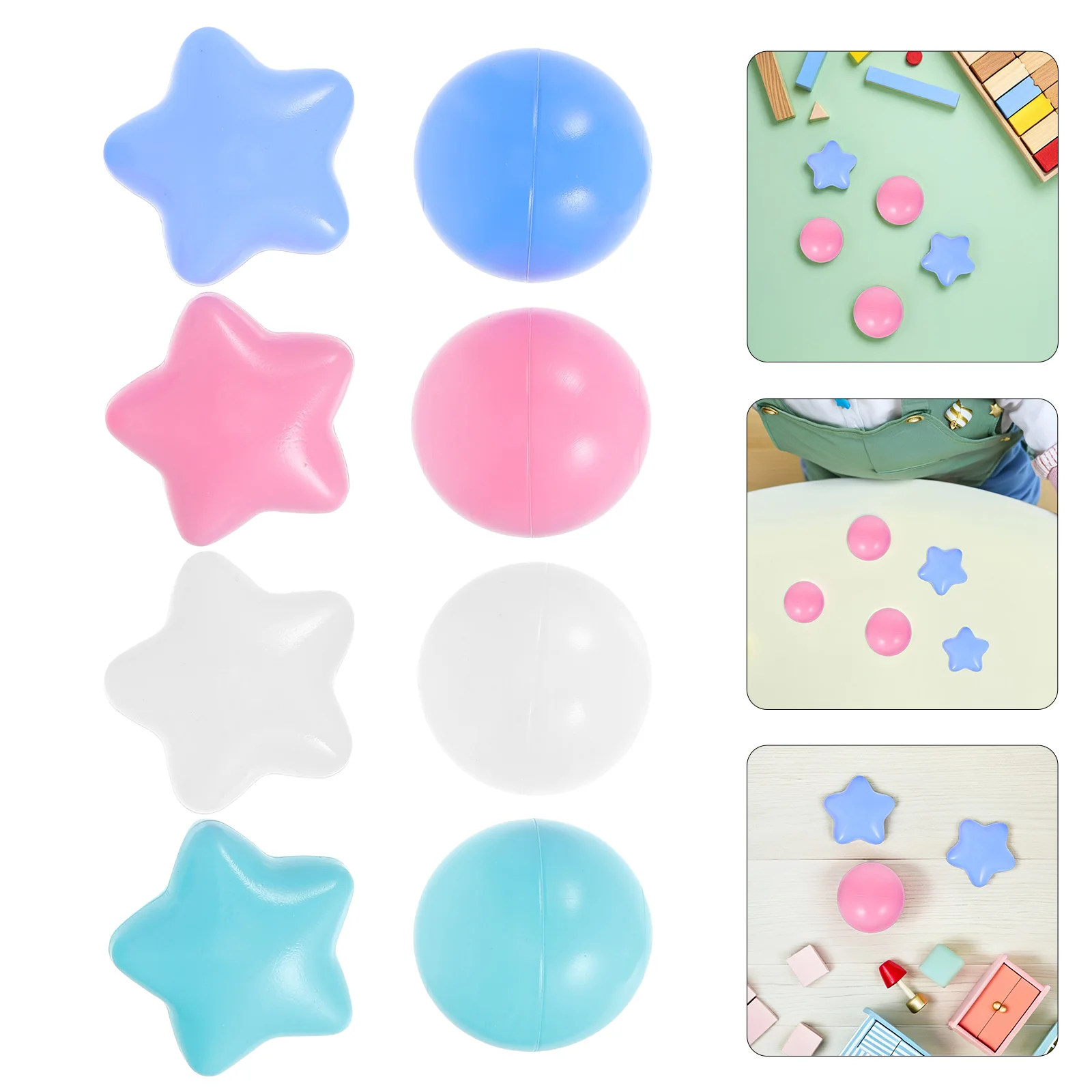 

100 Pcs Ocean Ball Swimming Pool for Kids Small Plastic Balls Billiards Toy Toddler