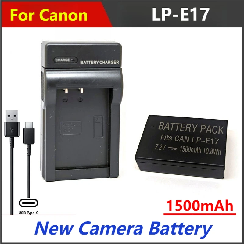 

1500mAh LP-E17 LPE17 LP E17 Battery Charger For Canon EOS M3 M5 M6 760D 750D 800D 850D 77D 200D 2 Rebel T6i T6s T7i T8i RP SL2