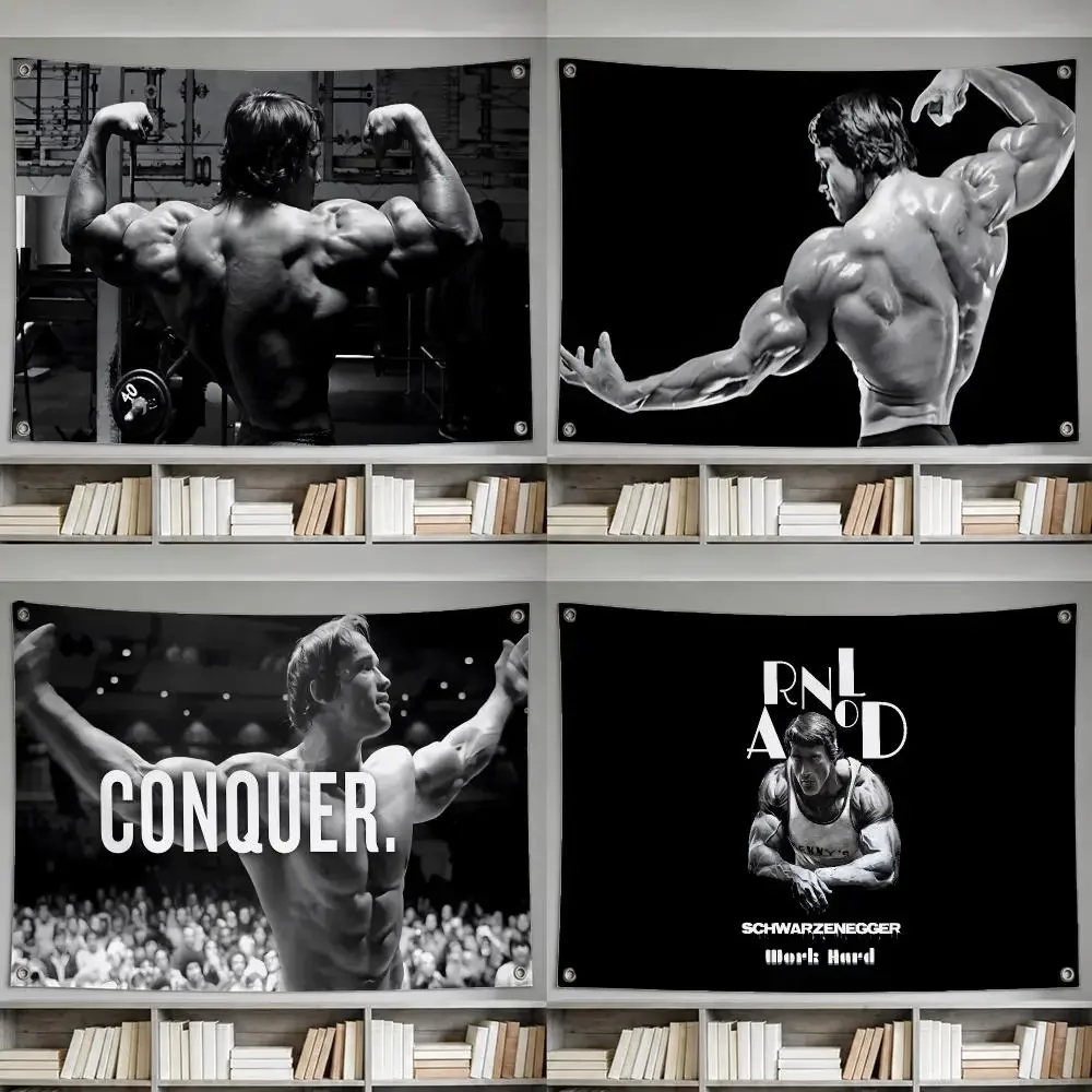 AthleteArnold Schwarzenegger Flags decor flag banner,wall hanging flag,indoor outdoor wall decor,yard garden porch patio