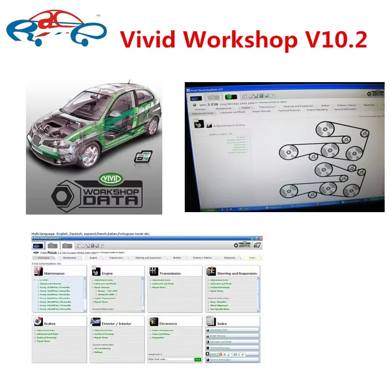 Vivid Workshop 10.20 auto repair software in CD Vivid Workshop Data ATI v10.2 Release 2010 version for most European cars