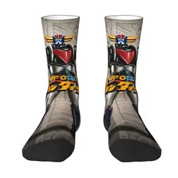 Mazinger Z Anime Men Women Crew Socks Unisex Novelty 3D Printing UFO Robot Goldorak Dress Socks