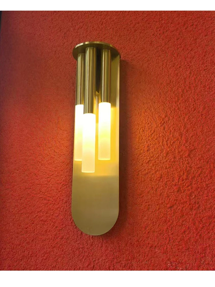 

Postmodern creative art, gold and black wall lamp designer, light luxury bedroom, study, hallway wall hanging lamp