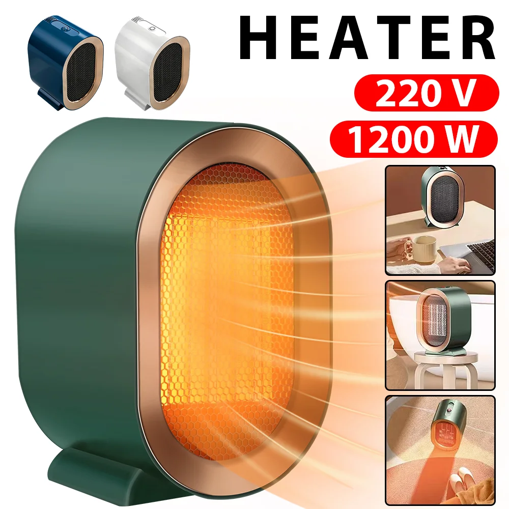 [UK STOCK] Home Heater 1200W 220V air warmer radiator room heater Office Electric heater Portable fast heat 2-Gear adjust