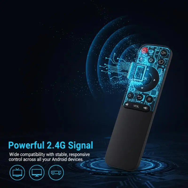 2.4G Remote Control Wireless USB Receiver Universal TV Box Fast Response for Smart TV and Desktop Office
