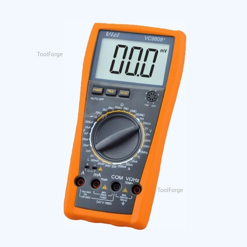 VICI VC9808+ Digital Multimeter Smart Auto Range 1000V 20A Ohm Hz Capacitance Inductance hFE Diode Meter AC DC DMM Multitester