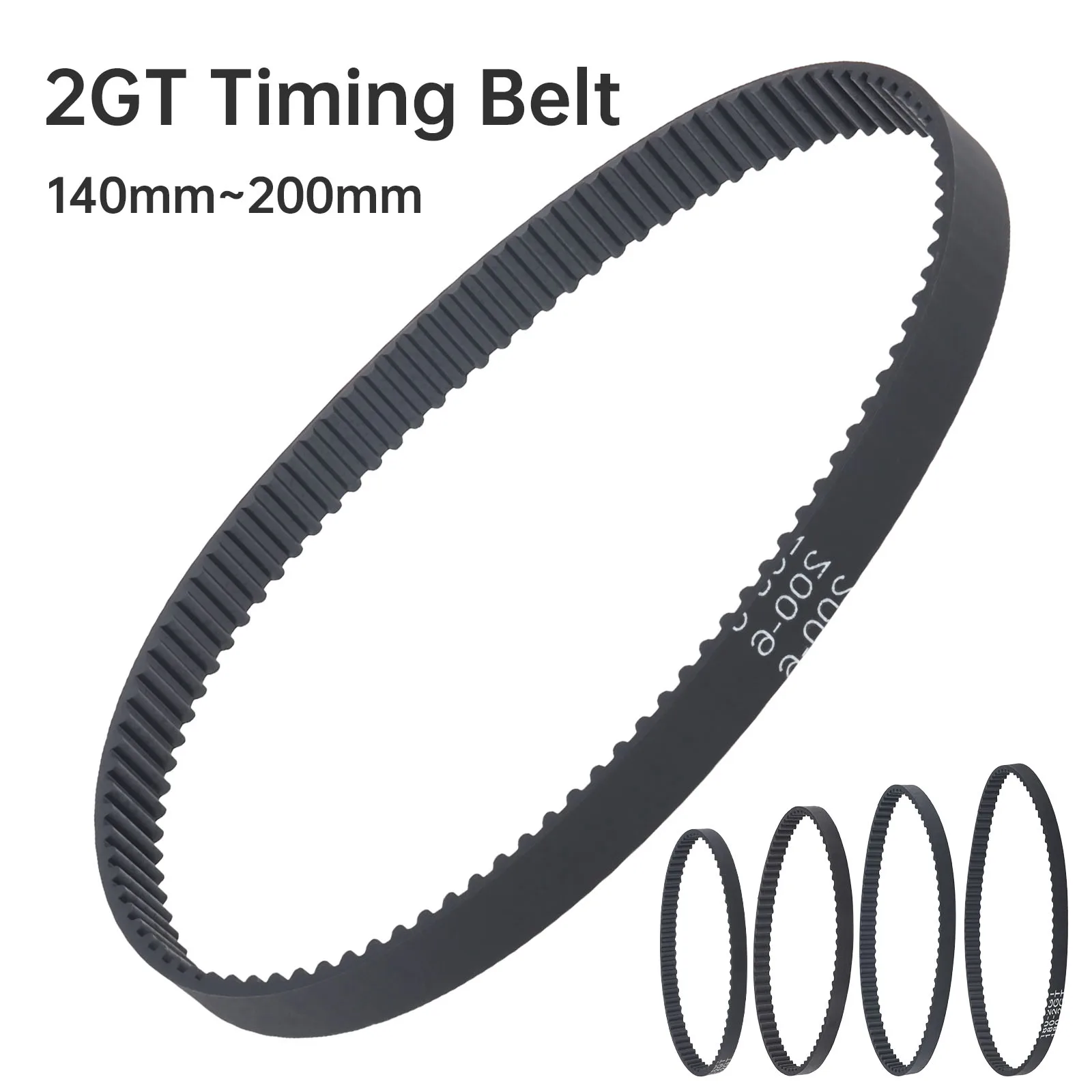 GT2 Timing Belt 2GT Belt Length 140mm-200mm Closed Loop Rubber Belt Width 6mm Belt Synchronous Belt For 3D Printer Belt