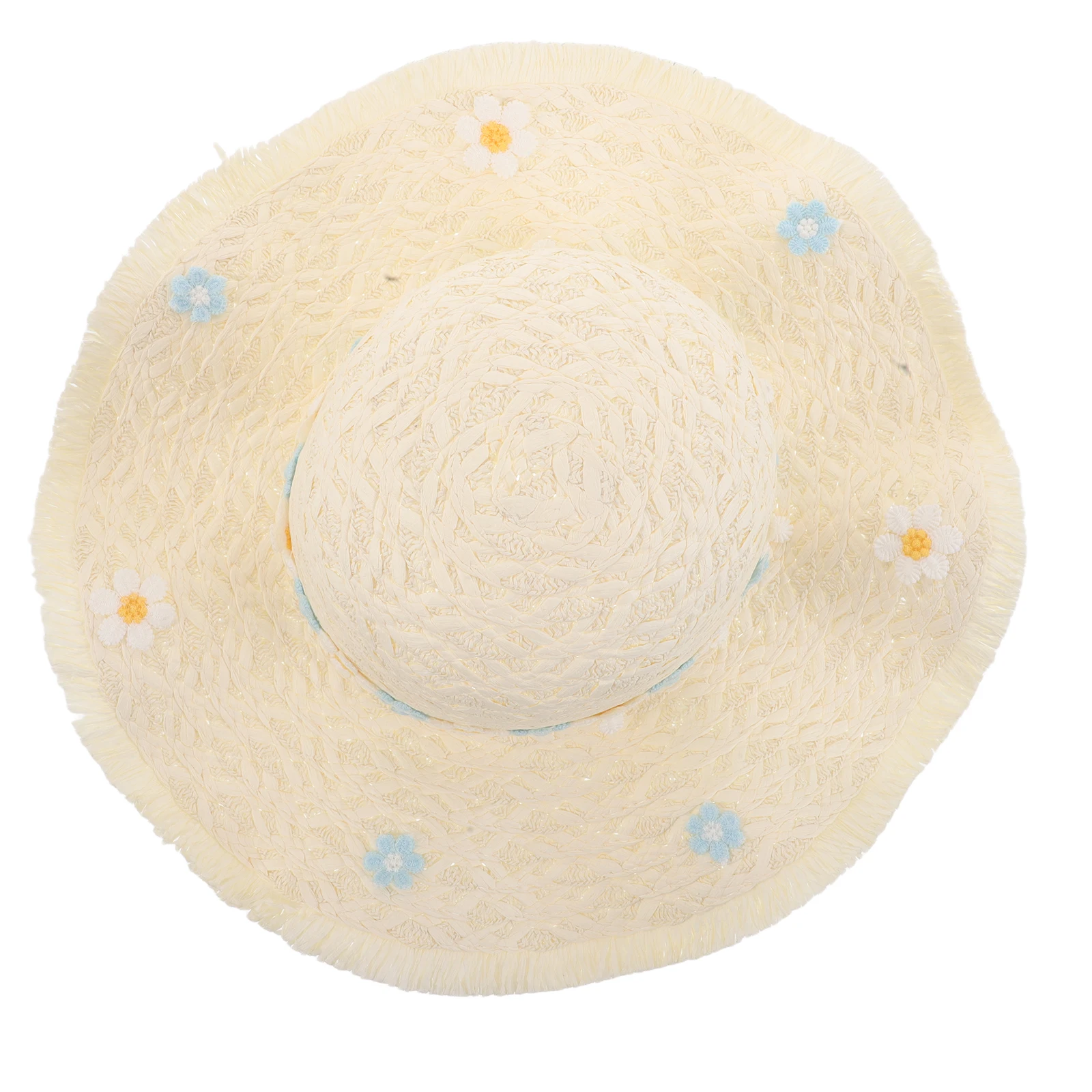 

Braided Straw Hat Outdoor Wide Brim Sun Beach Woven Oversize Ladies Hats for Women Vacation Hand