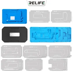 RELIFE RL-601T For iPhone X-16 Pro Max Motherboard Rework BGA Reballing Stencil Middle Frame Welding Tin Template Fixture Tool