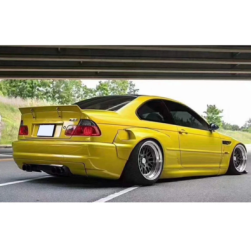 E46 FRP RESIN Wide Bodykit For BMW E46 sedan 4 door Body Kit Wide,100% tested well