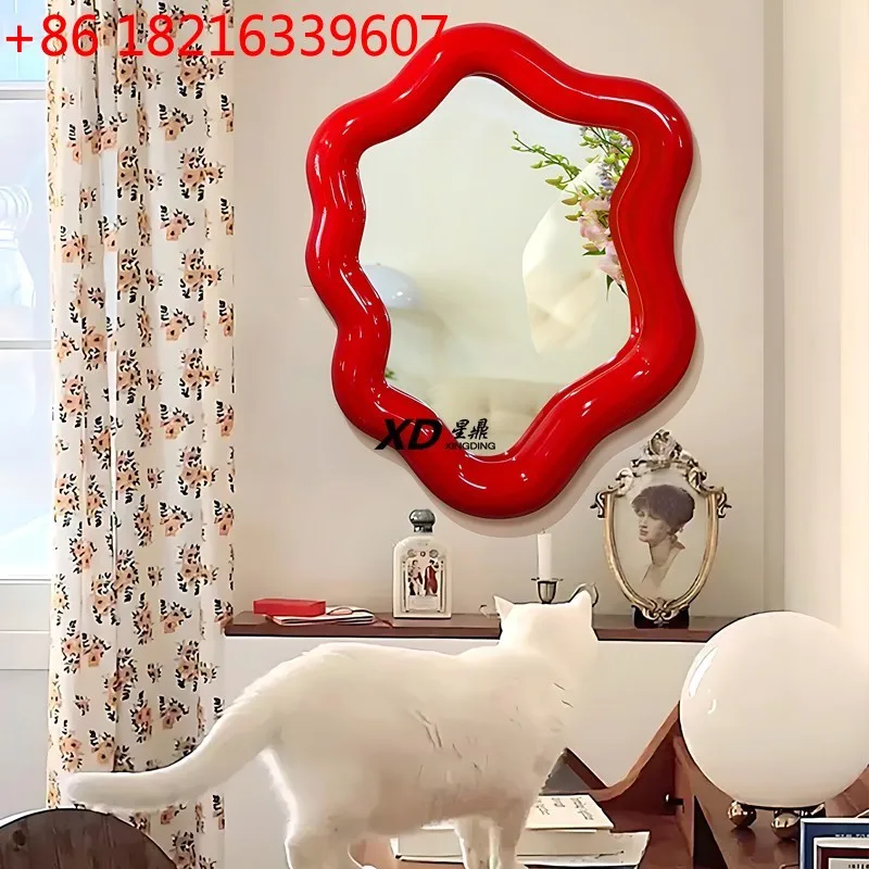 YAO YAO Light Luxury Irregular Shaped Mirror Modern Simple Decorative Mirrors Designer Makeup Mirror Espejo Decorativo Home