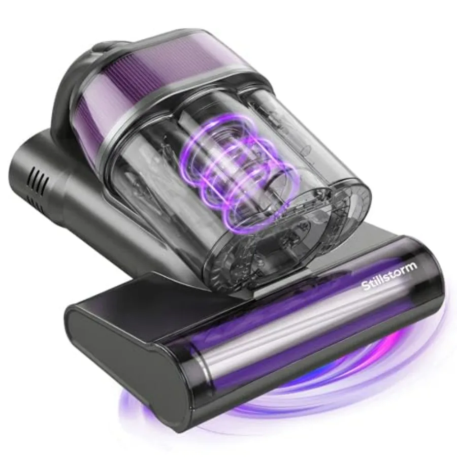 

Mattress Vacuum Cleaner 16KPA UV Sanitizing Corded Handheld with 140F Hot Air for Bed Sofa Carpet Dual-Display Digital Readout