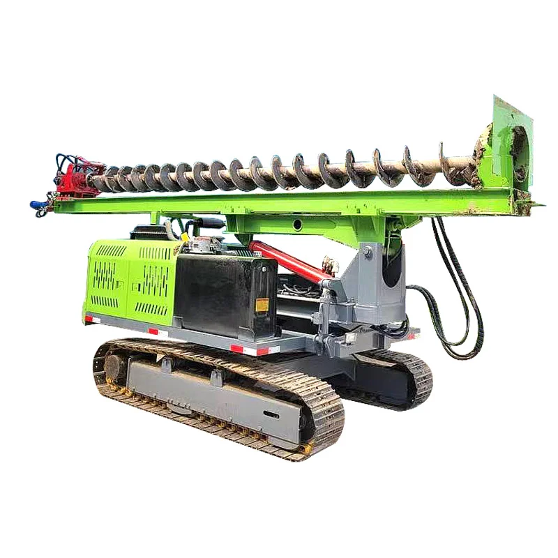 Factory Sale Solar Photovoltaic Plant Crawler Hydraulic Hammer Vibratory Post Pile Driver