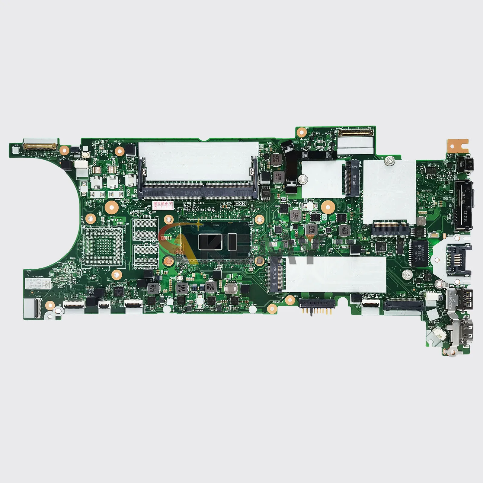 NM-B471 untuk Lenovo ThinkPad T480s Motherboard Laptop dengan I5 I7 Generasi Ke-8 4GB 8GB RAM UMA 100% Sepenuhnya Diuji