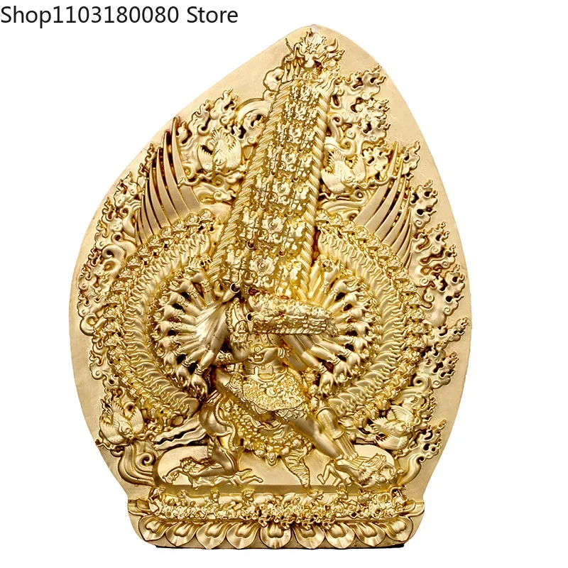 Медная латунь ручной работы, статуя Химога Ерука, Тибетский буддизм, скульптура Шри Герка Химога, 20 см, 16 см, 12 см