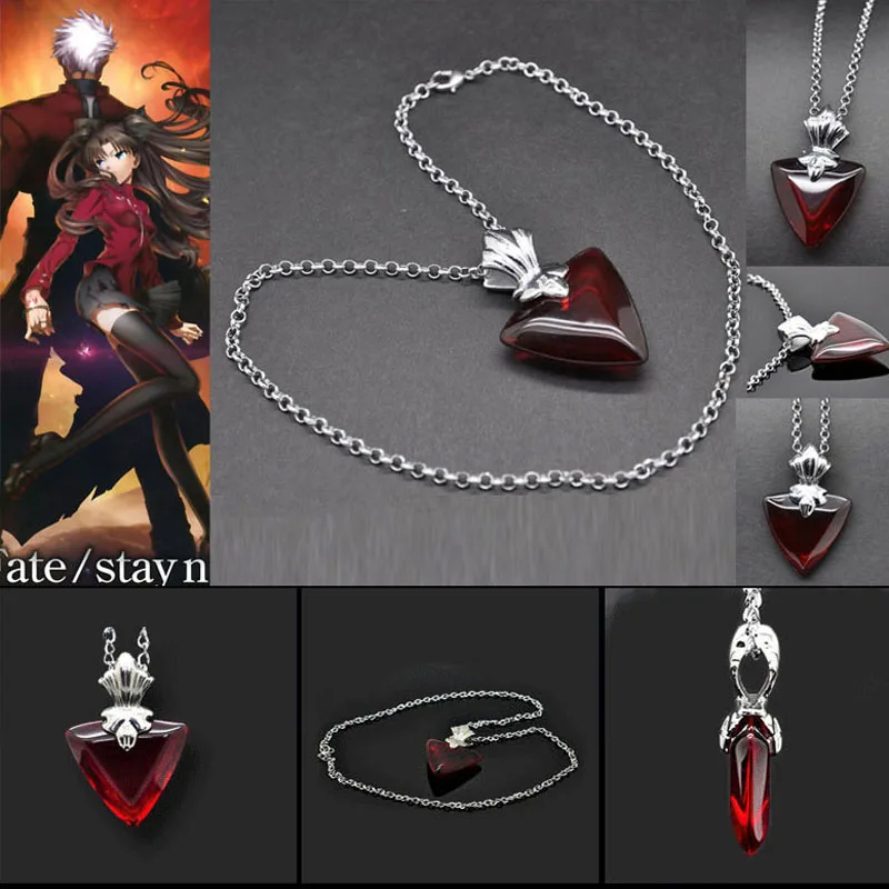 Japanese Anime Fate/stay Night Tohsaka Rin Necklace Pendants Cosplay Costumes Jewelry Accessories Prop Fans Gift