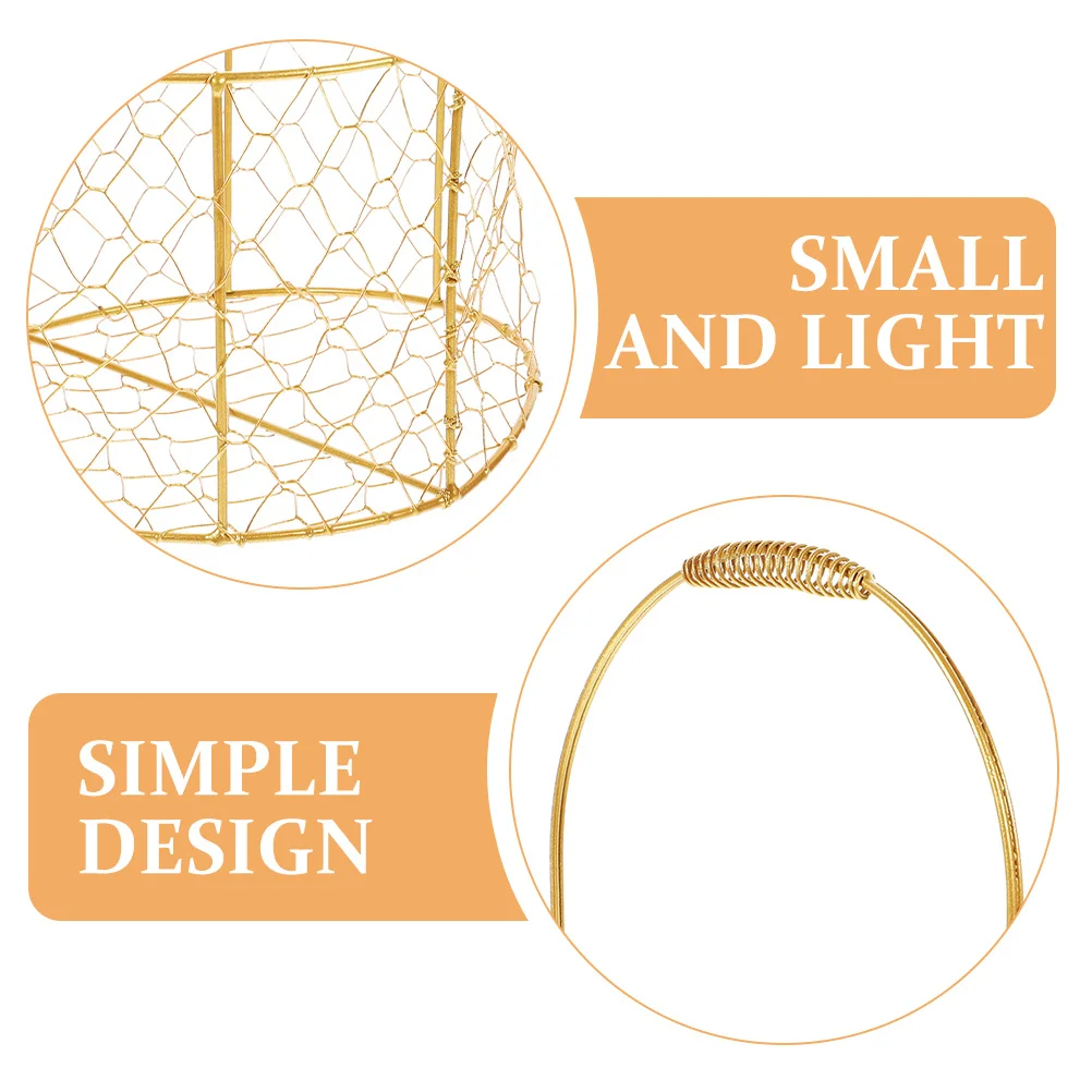 

Decorative Metal Basket with Handle Iron Gift Baskets for Wedding Flower Storage Organizer Party Gift Container