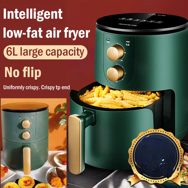 Household smart air fryer multifunction lowfat fully automatic largecapacity electric fryer