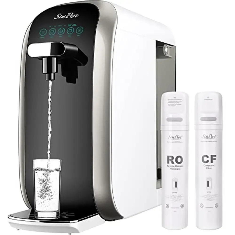 

Настольный очиститель воды обратного осмоса, дополнительный картридж, 418 GPD, сертифицированный NSF, поворотный фильтр, плагин, установка не требуется