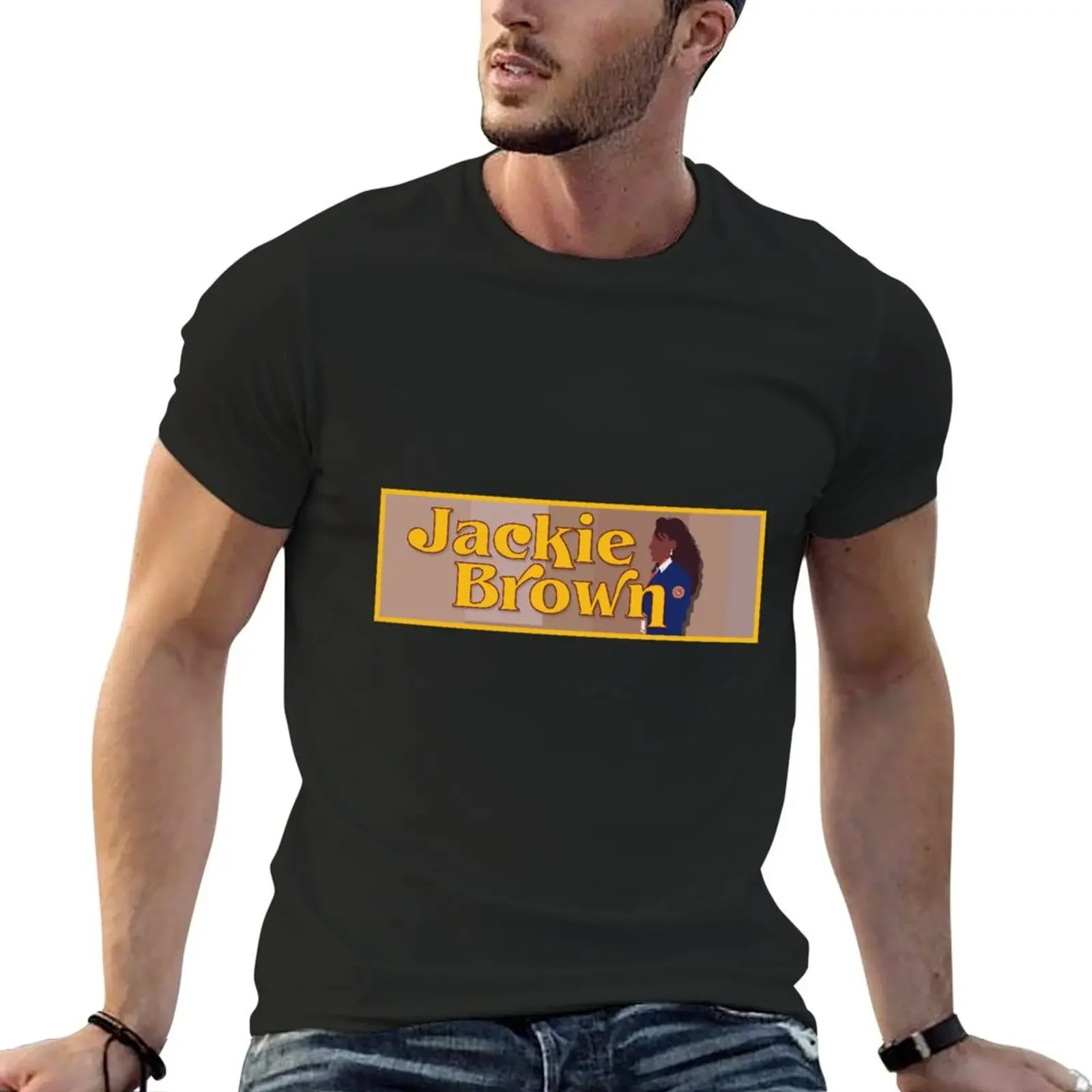 Quentin Tarantino Jackie Brown T-Shirt customs tops cotton t shirt men