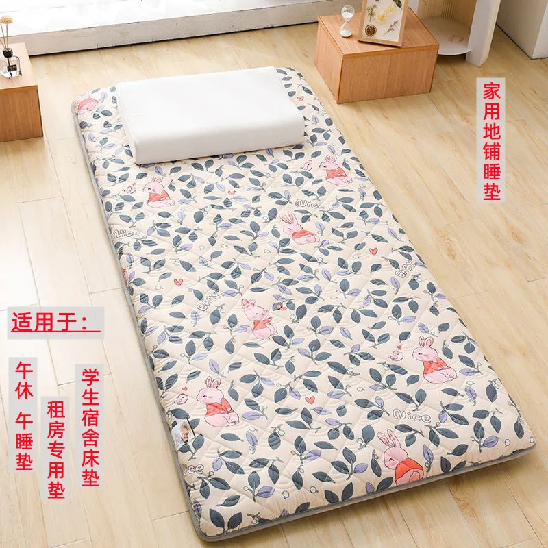 Mattress Household Floor Mattress Sleeping Mattress Lazy Bed Moisture Proof Foldable Floor Mattress Single Thinned Floor Paver