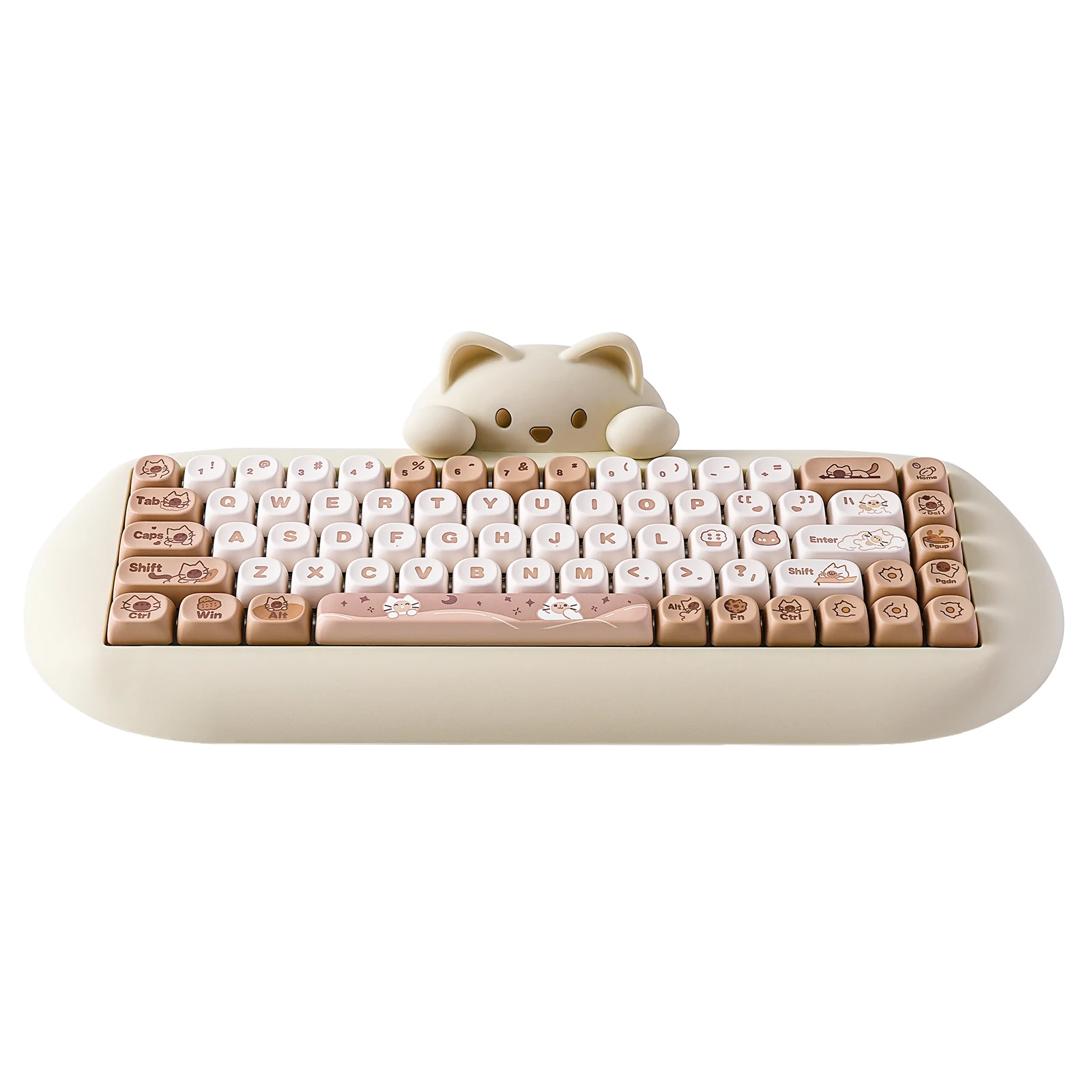YUNZII C68 Coffee 65% Hi-Fi Cute Cat Silicone Hot Swap NKRO 