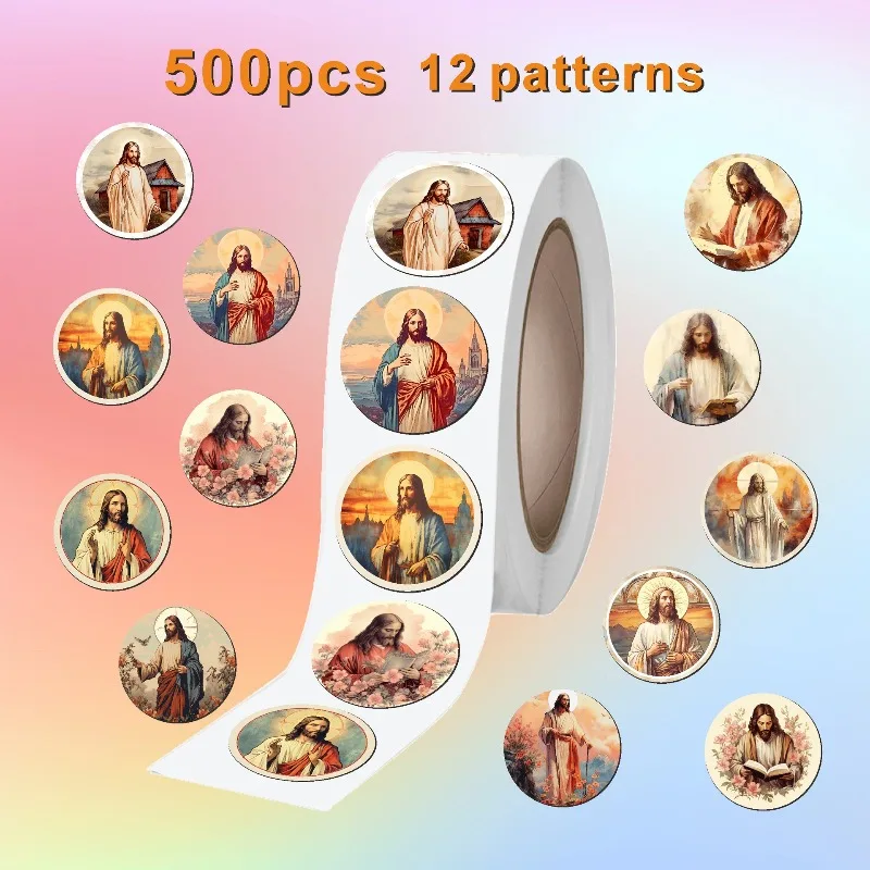 

Оригинальный прокрутка, дизайн, наклейки с Библией Иисуса-водостойкие виниловые наклейки для ведения журналов, чашек, ноутбуков, христианских скрапбукинга и подарочного декора