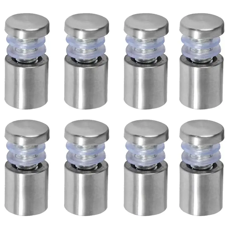 3/4 Dia X 1Inch(19X25mm) Standoff Screws Wall Mount Sign Holders Acrylic Glass Nails, Durable 8PCS New