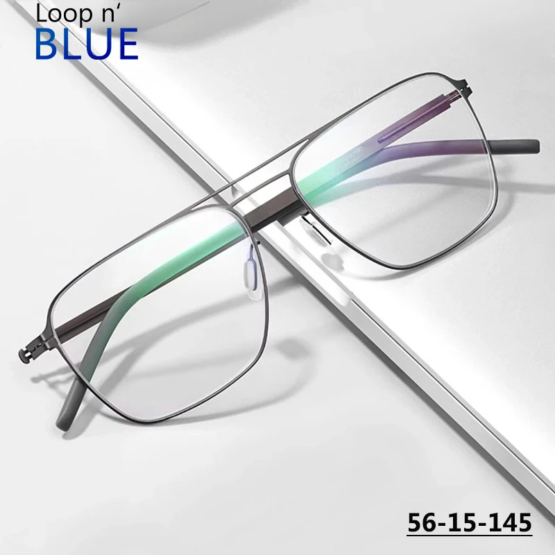 german-brand-thin-steel-eyeglasses-for-men's-double-beam-glasses-frame-pilot-business-spectacles-designer-ultralight-eyewear