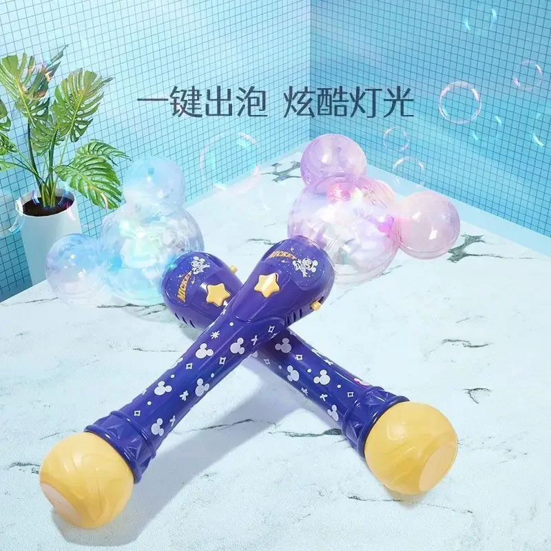 Disney cute Frozen Windmill Bubble Stick Automatic Lighting Music Fairy Stick Bubble Toy Girl Toy without bubble liquid