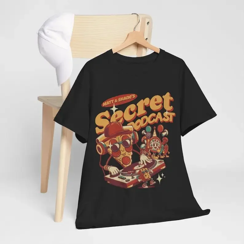 Matt and Shane's Secret Podcast Graphic T-Shirt | Shane Gillis and Matt McCusker Comedy Podcast Merch | Comedy Fan Gift