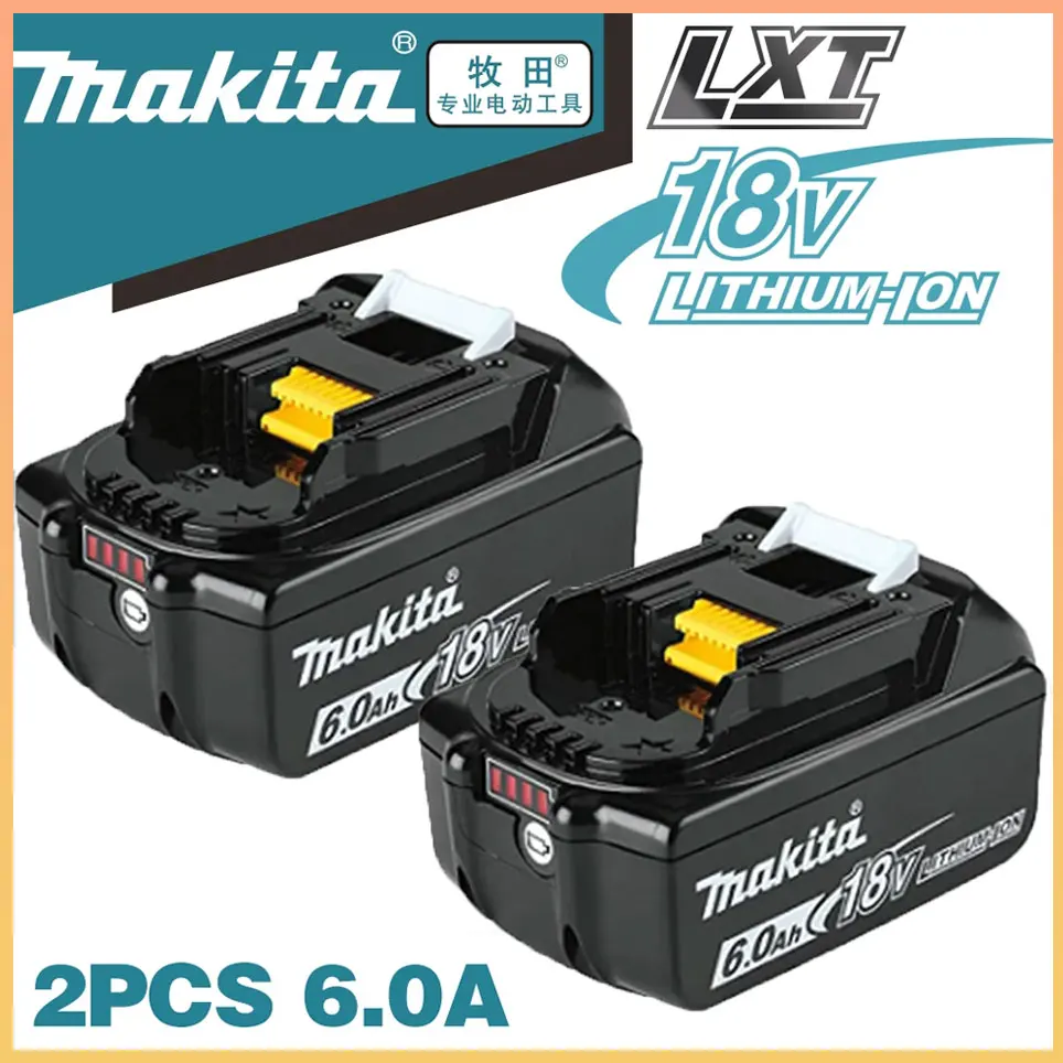 

100% Original Makita 6Ah/5Ah/3Ah for Makita 18V Battery BL1830B BL1850B BL1850 BL1840 BL1860 BL1815 Replacement Lithium Battery