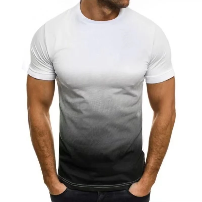 Polyester Sports Gym T Shirt Men Short Sleeve Dry Fit T-Shirt Lightweight Shirt Top Workout Fitness Training Running Shirt