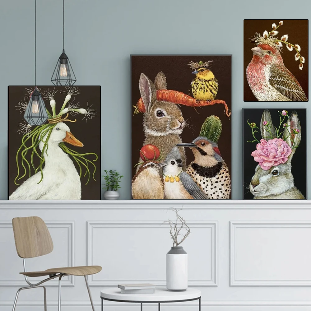 Creative And Unique Birds Rabbit Sheep 5D Full Circle Diamond Painting Cartoon Poultry Animal DIY Mosaic Embroidery Cross Stitch