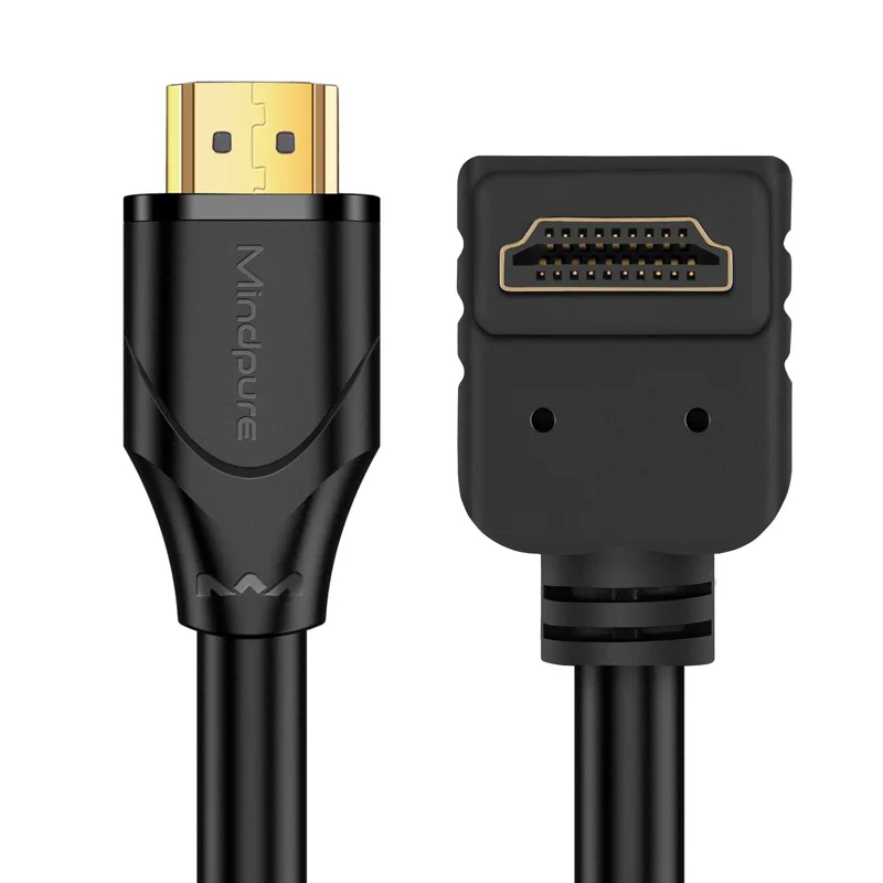 HDMI-compatible Cable 90 Degree Angle 4K 60Hz 1m 3 m Corner Right Angle Cable HDMI-compatible 4K Ultra HD for TV PS4 PS5 Camera