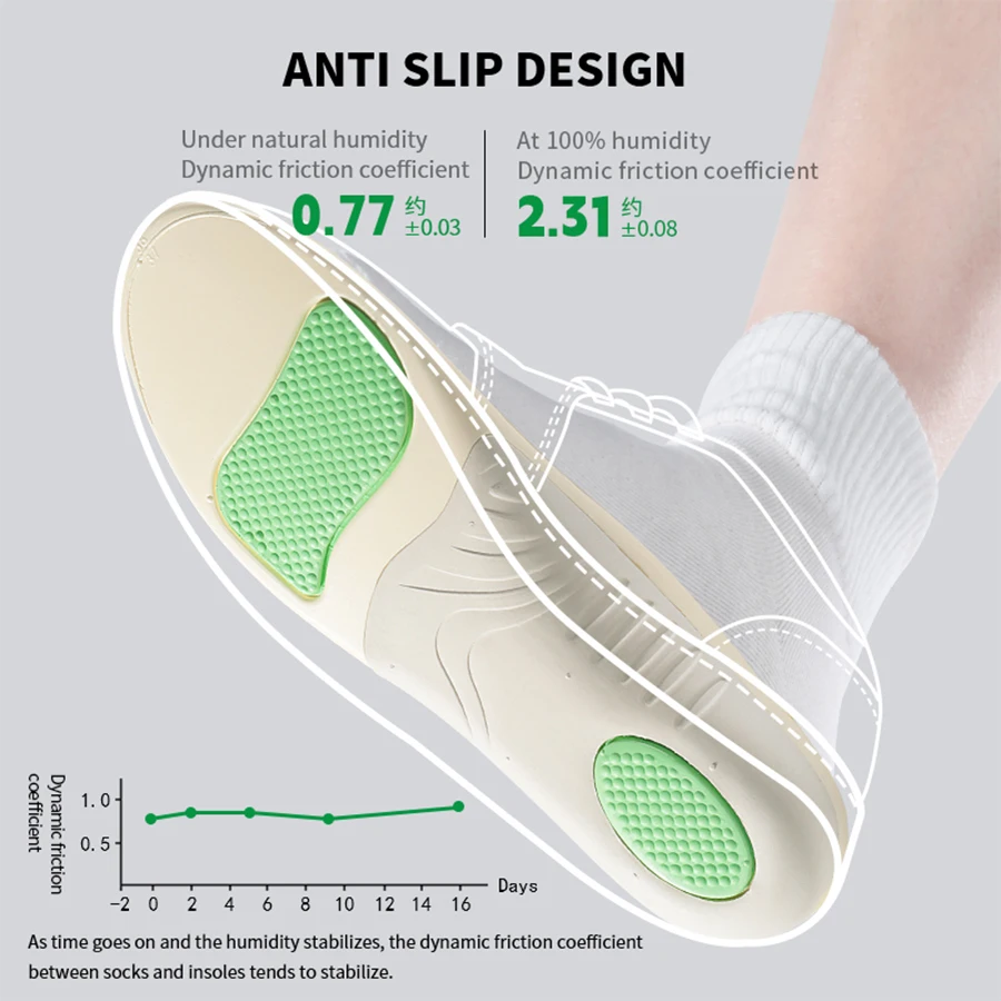 Arch support flat sole xo-shaped calf special anti-odor and sweat-absorbent foot varus correction insole