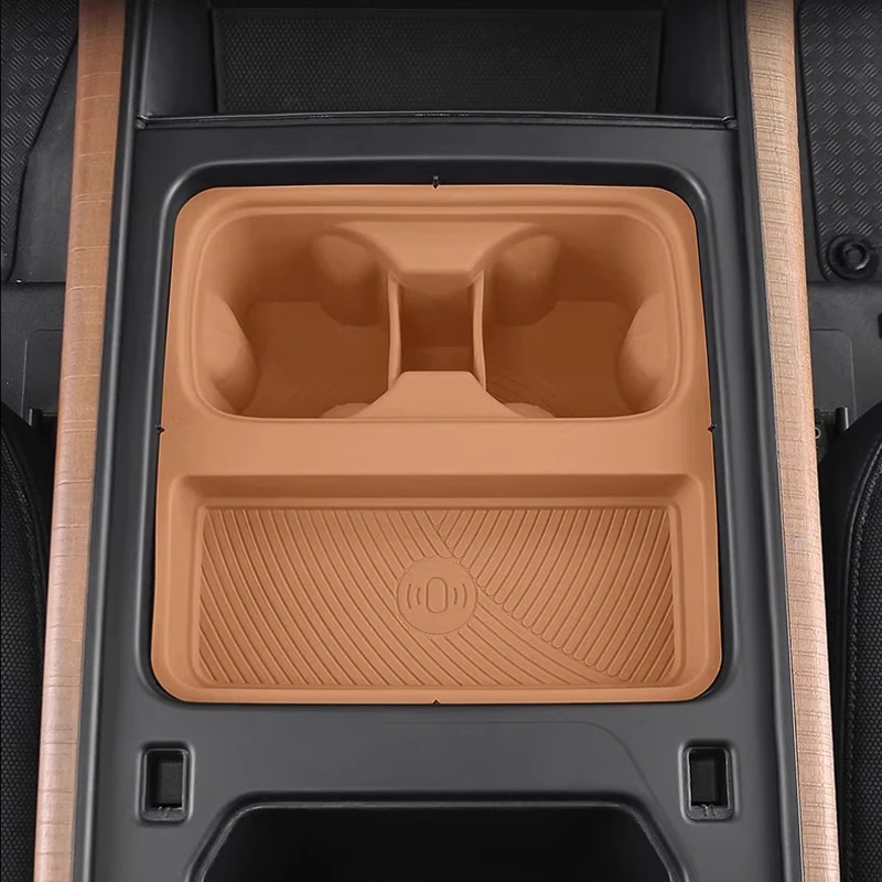 Dla Land Rover Defender 110/90/130 zmodyfikowane sterowanie centralne bezprzewodowy uchwyt na kubek na wodę silikonowa antypoślizgowa podkładka do przechowywania 22-24