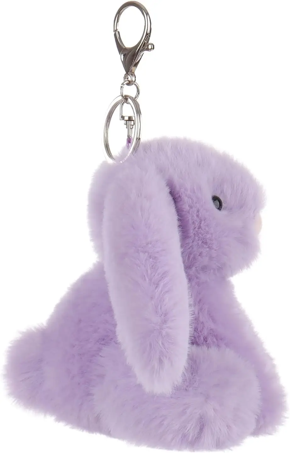 Brinquedo de Coelho de Pelúcia Macio para Crianças, 4,7 Polegadas, Perfeito para Bolsas e Mochilas