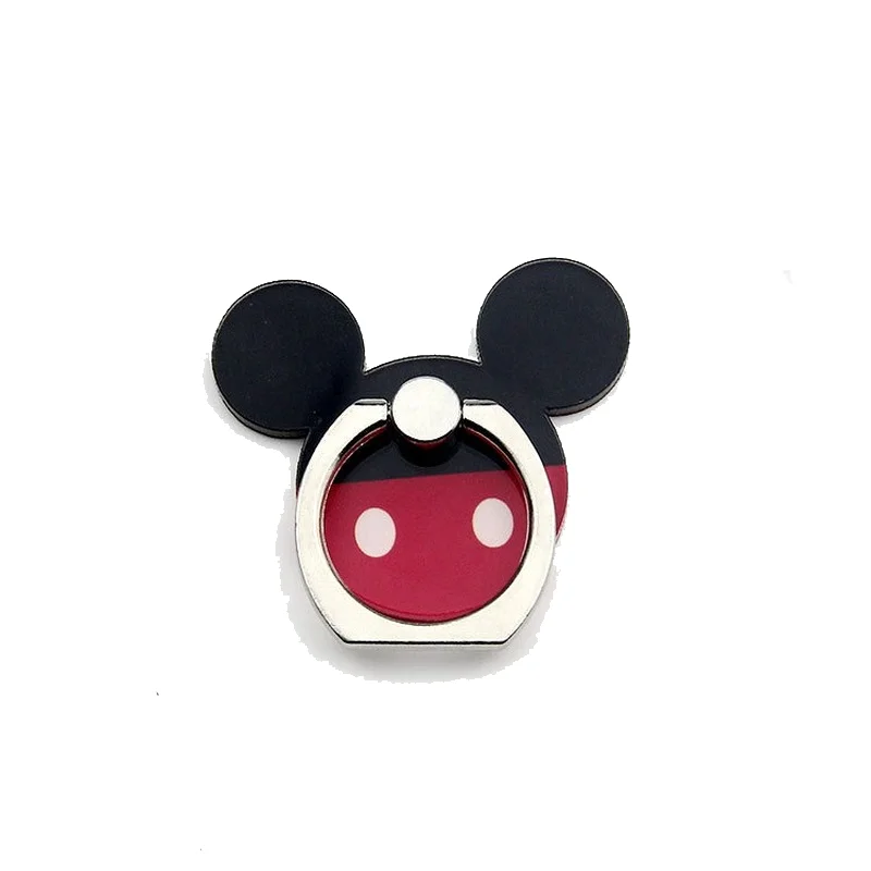 Disney Mickey Minnie 360 Draaibaar Vinger Ring Mobiele Telefoon Houder Stand Anime Spiderman Stitch Phone Terug Sticker Pad Beugel