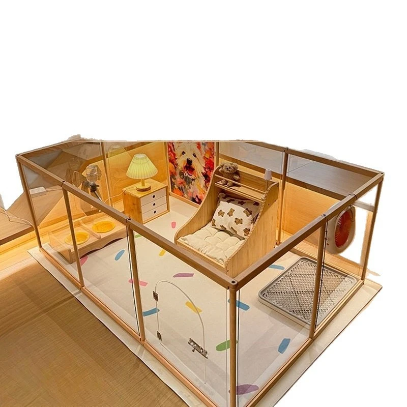 Pet fence dog cat cage household cat nest cat house fence isolation gate fence medium and small dog indoor villa