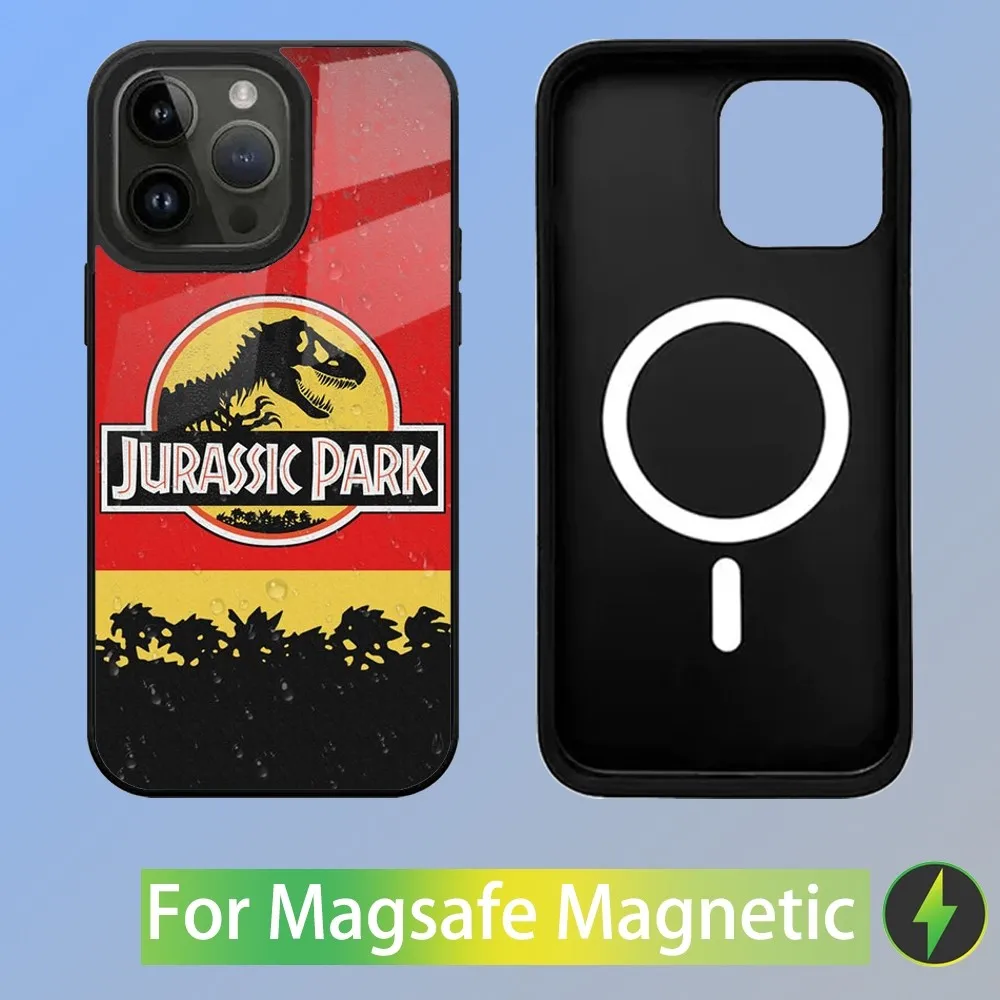 Jurassic Park Dinosaur World Phone Case For iPhone 15,14,13,12,11,Plus,Pro,Max Mini Magsafe Magnetic Wireless Charging