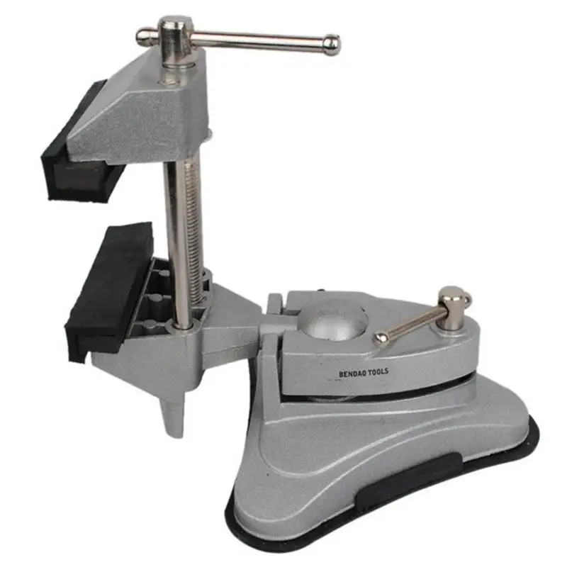 Universal Light Bench Vise Aluminum Alloy Mini Table Vise 360 Degree Rotation Suction Cup Bench Clamp for DIY Craft Mold