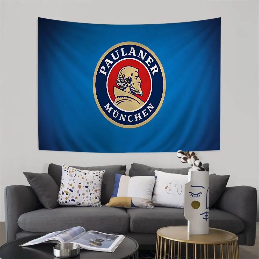 German Beer P-Paulaners Chart Tapestry for Living Room Home Dorm Decor Art Home Decor