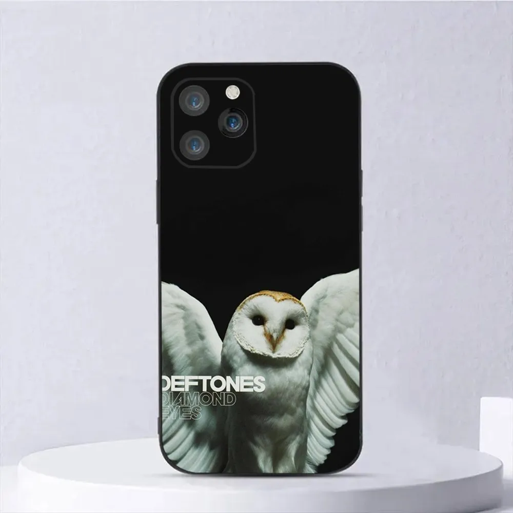 Rock Band D-Deftones Phone Case For iPhone 15,14,13,12,11,Plus,Pro Max,XS,X,XR,SE,Mini,8,7 Soft Silicone Black Cover