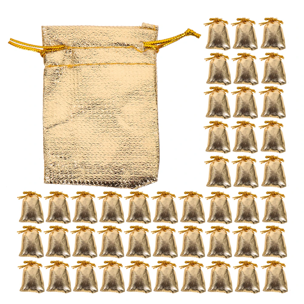 

100 Pcs Drawstring Jewelry Bags Storage Wedding Jewellery Packaging Goodie Small Candy