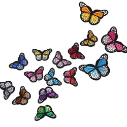 High Quality New Lovely Multicolor Small Butterfly Embroidery Patches DIY Clothes Decorative Hole Patch Cloth